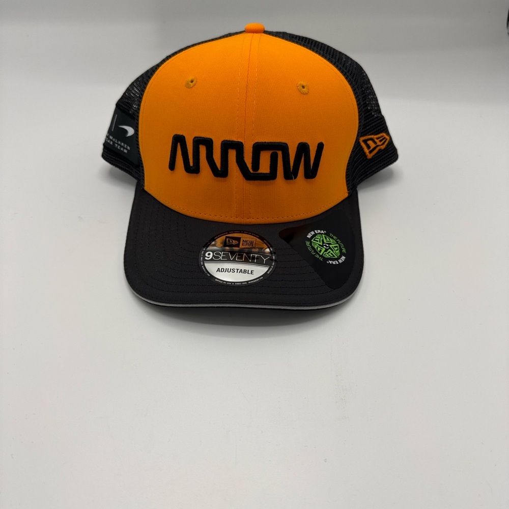 NWT 2025 Arrow McLaren New Era Black and Orange Cap